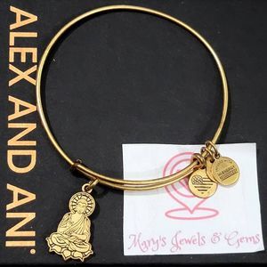 Alex and Ani Buddha Charm Bangle Bracelet